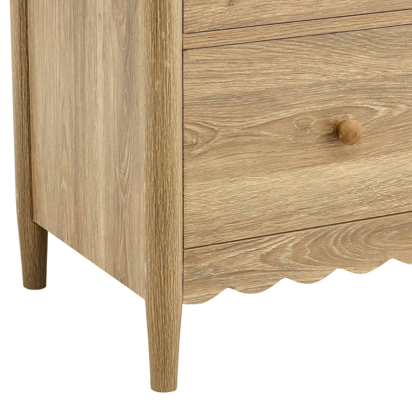 DUS-CC2-04248 Grade-B Dusk Set of 2 Betty 2 Drawer Bedside Table - Light Wood RRP £218.00