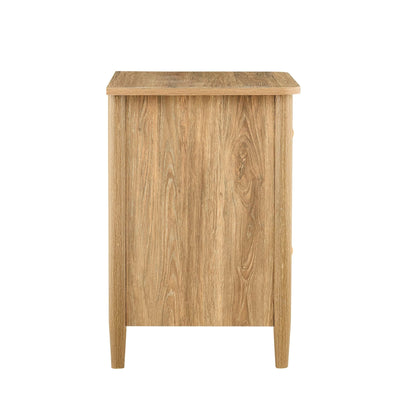 DUS-CC2-04248 Grade-B Dusk Set of 2 Betty 2 Drawer Bedside Table - Light Wood RRP £218.00