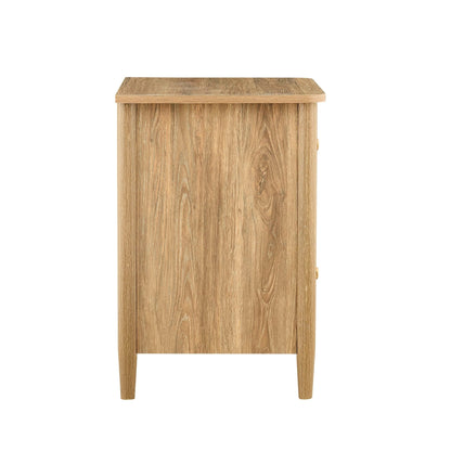 DUS-CC2-04248 Grade-B Dusk Set of 2 Betty 2 Drawer Bedside Table - Light Wood RRP £218.00