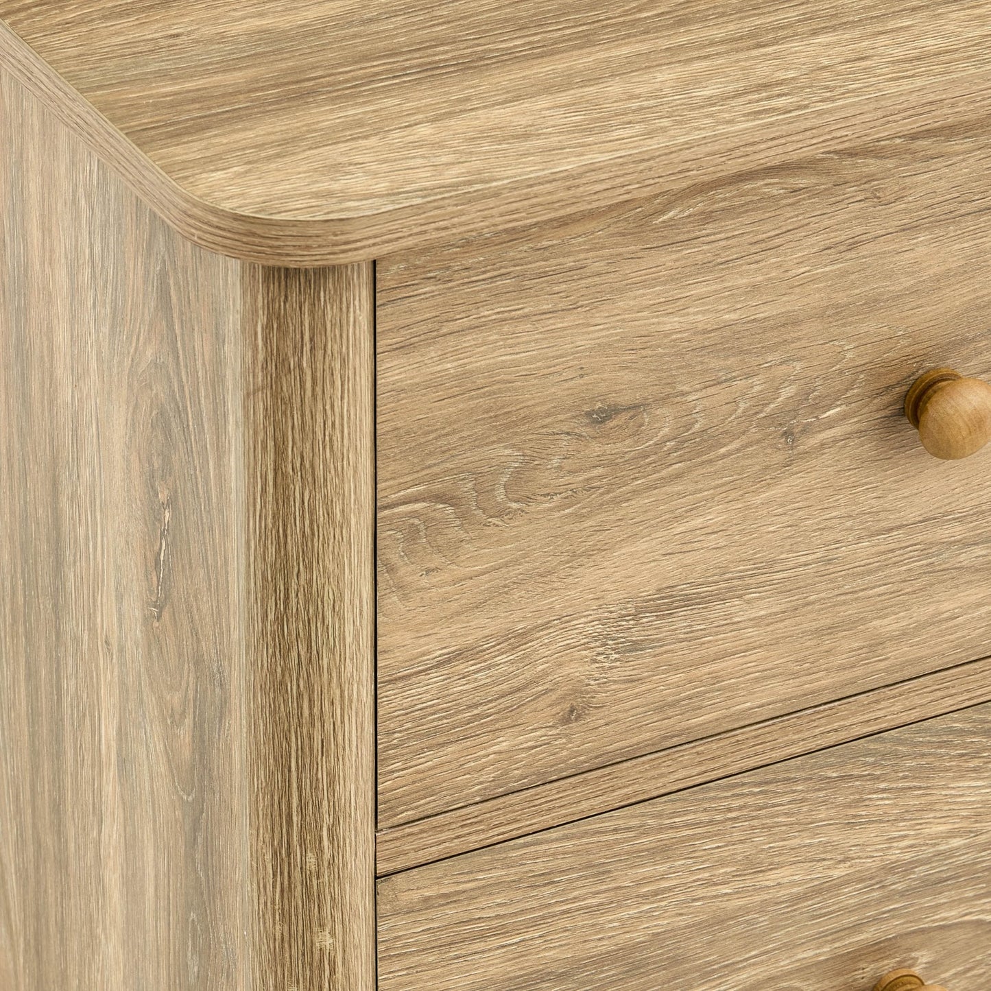 DUS-CC2-04248 Grade-B Dusk Set of 2 Betty 2 Drawer Bedside Table - Light Wood RRP £218.00
