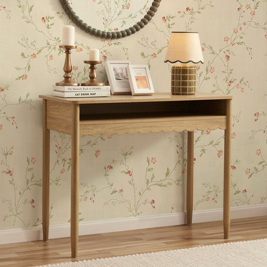 DUS-CC2-02736 Grade-B Dusk Betty Dressing Table - Light Wood RRP £129.00