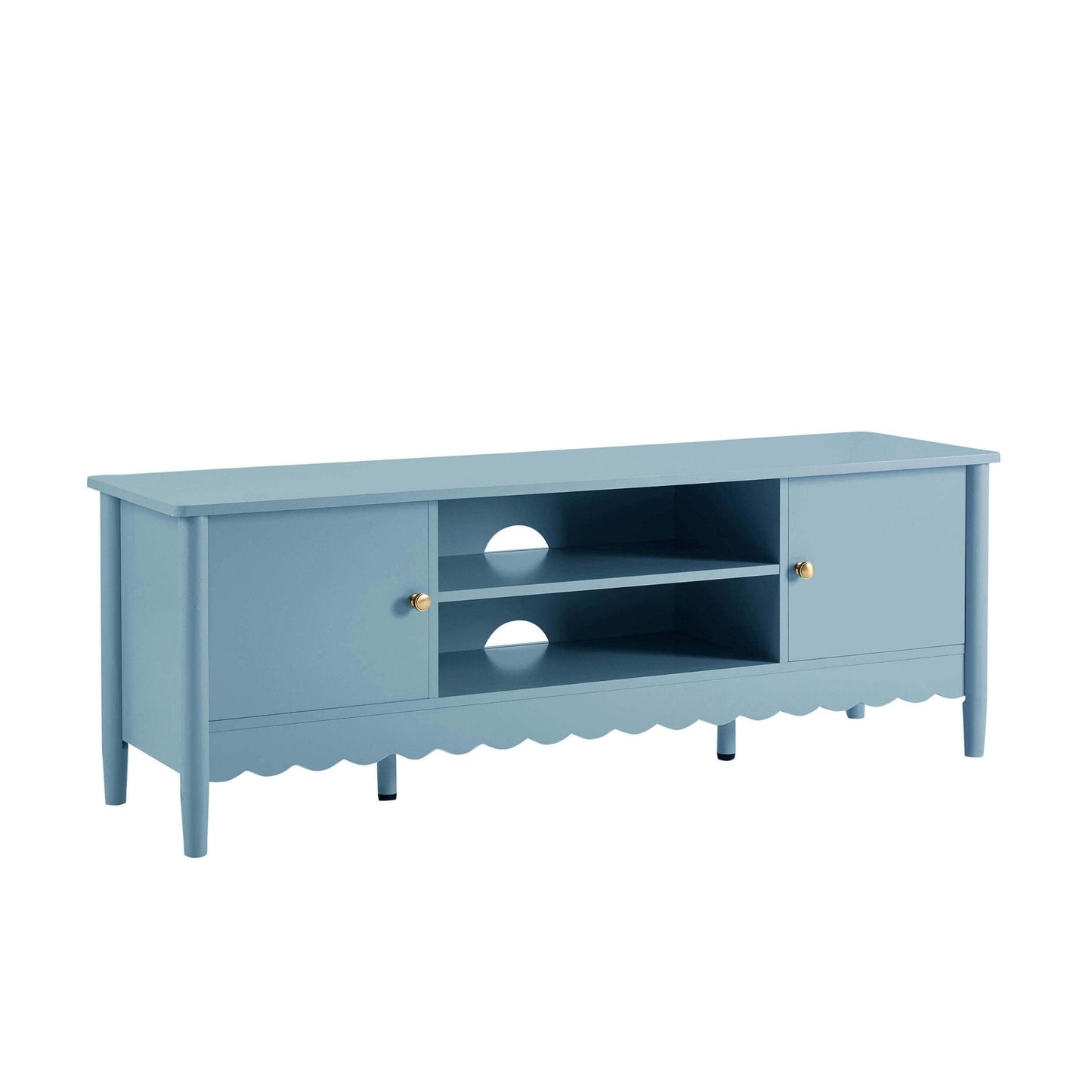 DUS-CC2-03941 Grade-B Dusk Betty Tv Unit for TVs up to 60" - Sky Blue RRP £111.00