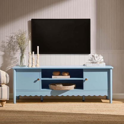 DUS-CC2-03942 Grade-B Dusk Betty Tv Unit for TVs up to 60" - Sky Blue RRP £111.00