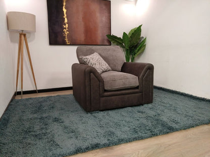 Lot of 3 x DFS Unchecked Upholstery Items - Chair and Stools (ref DFS-UPH-A-12921) Total RRP £1367