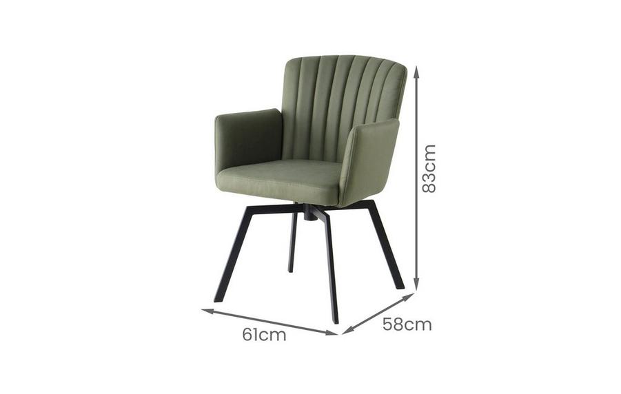 DFS-HO2-05877 Grade-C1 DFS Blaire Dining Chair in Green RRP £129