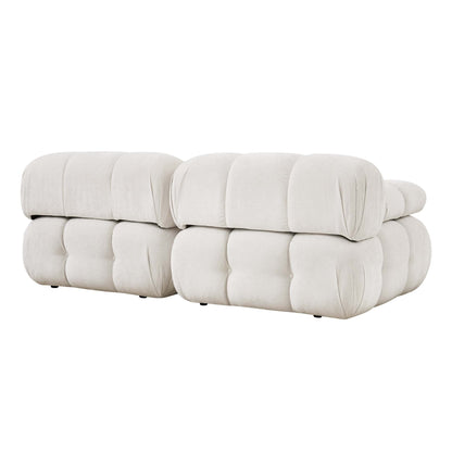 DUS-GOL-08952 Grade-C3 Dusk Bondi 2 Seater Sofa - Ivory RRP £645