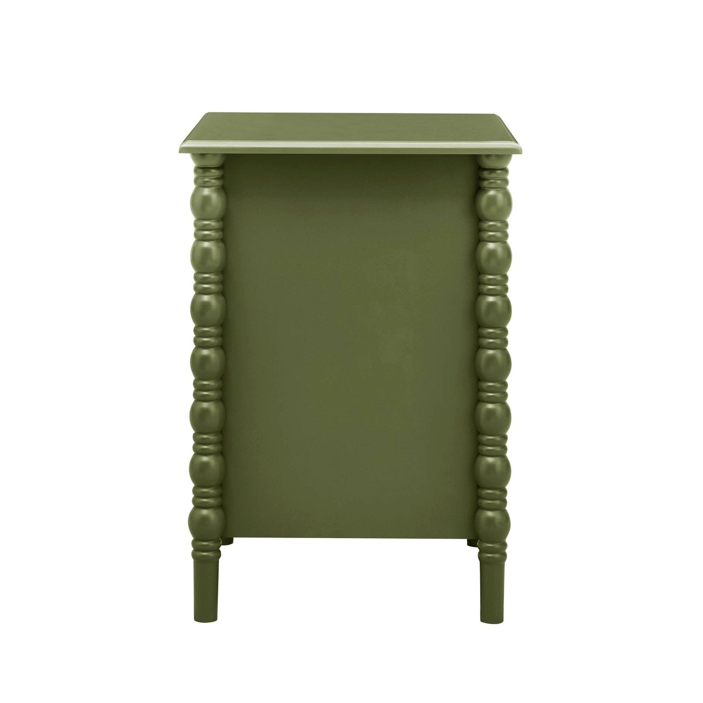 DUS-GOL-02846 Grade-B Dusk Bonnie 2 Drawer Bedside Table - Olive RRP £99
