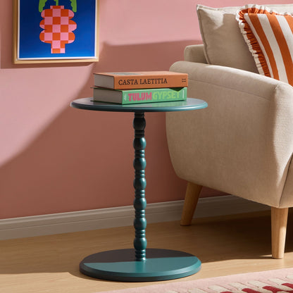 DUS-CC2-03053 Grade-B Dusk Bonnie Bobbin Side Table - Teal RRP £39.00