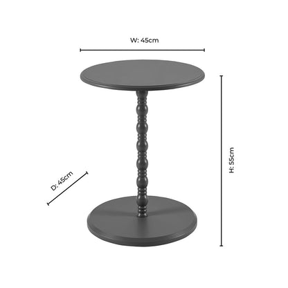 DUS-CC2-03053 Grade-B Dusk Bonnie Bobbin Side Table - Teal RRP £39.00