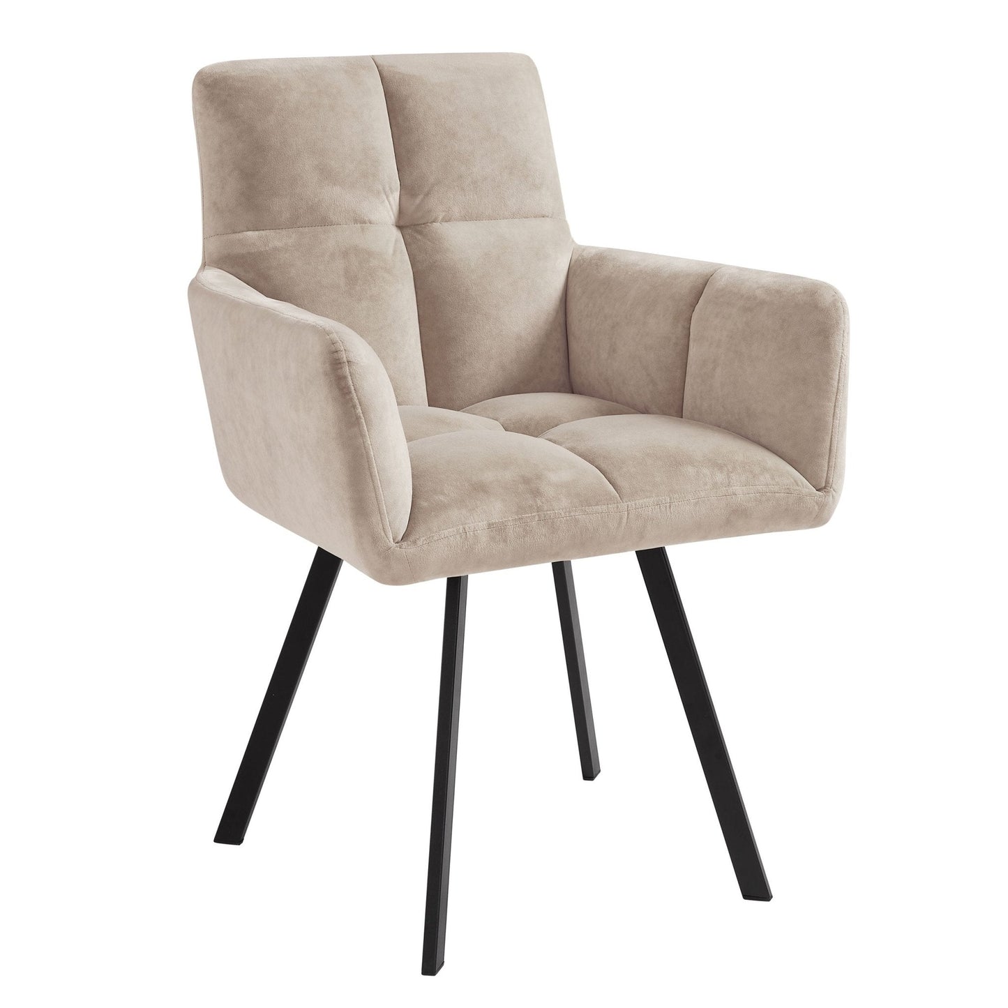 DUS-GOL-02266 Grade-B Dusk Brooke Dining Chair - Beige RRP £129