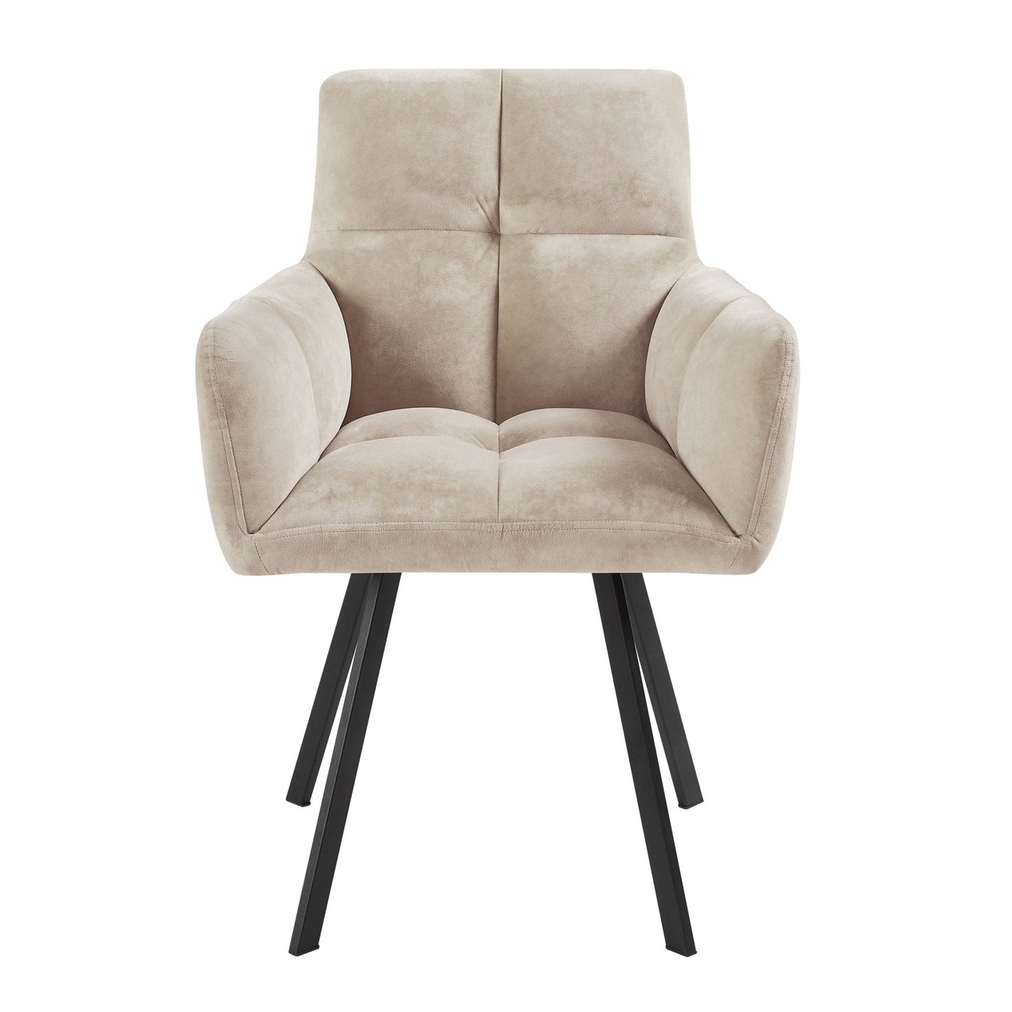 DUS-GOL-02266 Grade-B Dusk Brooke Dining Chair - Beige RRP £129