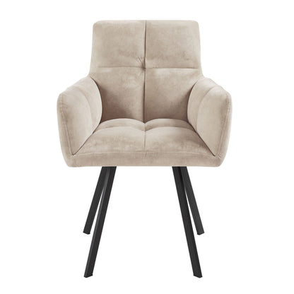 DUS-GOL-02266 Grade-B Dusk Brooke Dining Chair - Beige RRP £129