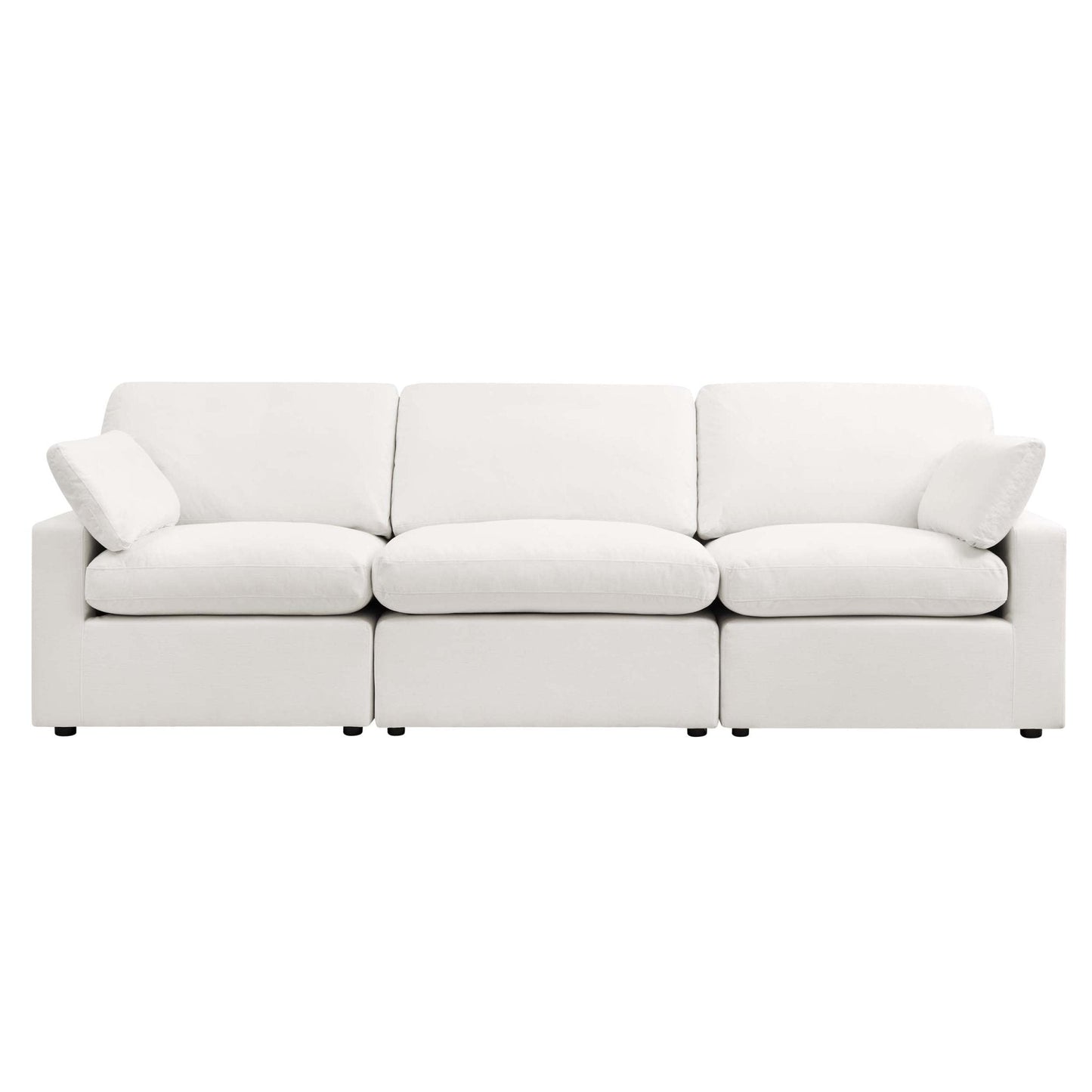 DUS-CC2-02429 Grade-C2 Dusk Cairo Feather 3 Seater Sofa - Vanilla RRP £989.00