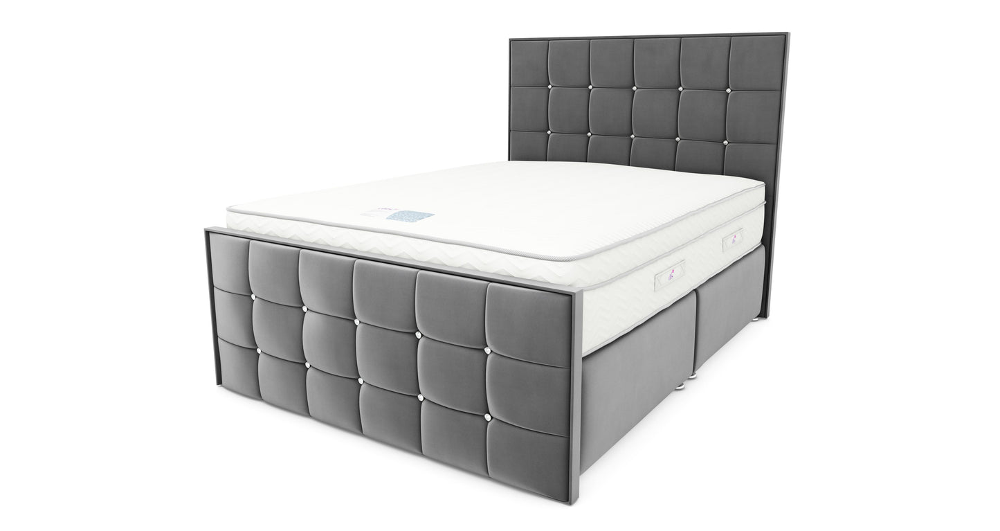 DFS-HO2-06133 Grade-BER DFS Cecilia Super King No Drawer Bedframe Nyla Steel RRP £1349