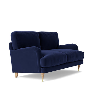 SWO-AP-36524 Grade-BER Swoon Chalbury Two Seater Sofa in Ink Easy Velvet - No Feet RRP £1249.00