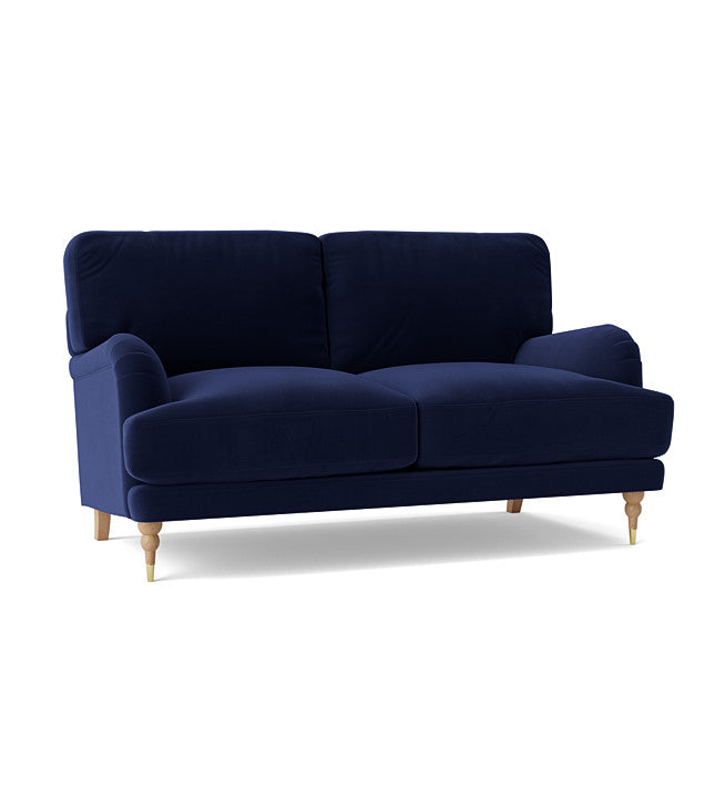 SWO-AP-36524 Grade-BER Swoon Chalbury Two Seater Sofa in Ink Easy Velvet - No Feet RRP £1249.00