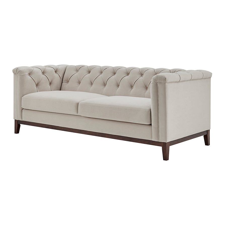 CCG-STO-00471 Grade-B Dusk Chesterfield 3 Seater Sofa - Stone RRP £699.00