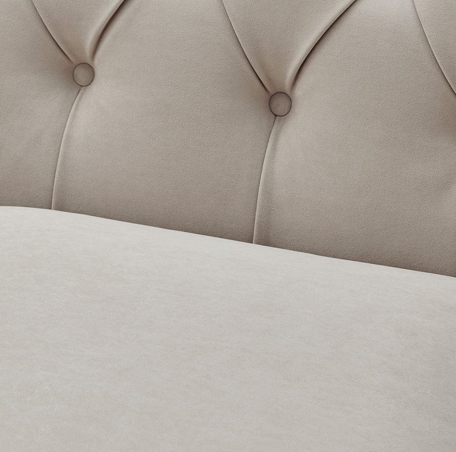 CCG-STO-00471 Grade-B Dusk Chesterfield 3 Seater Sofa - Stone RRP £699.00