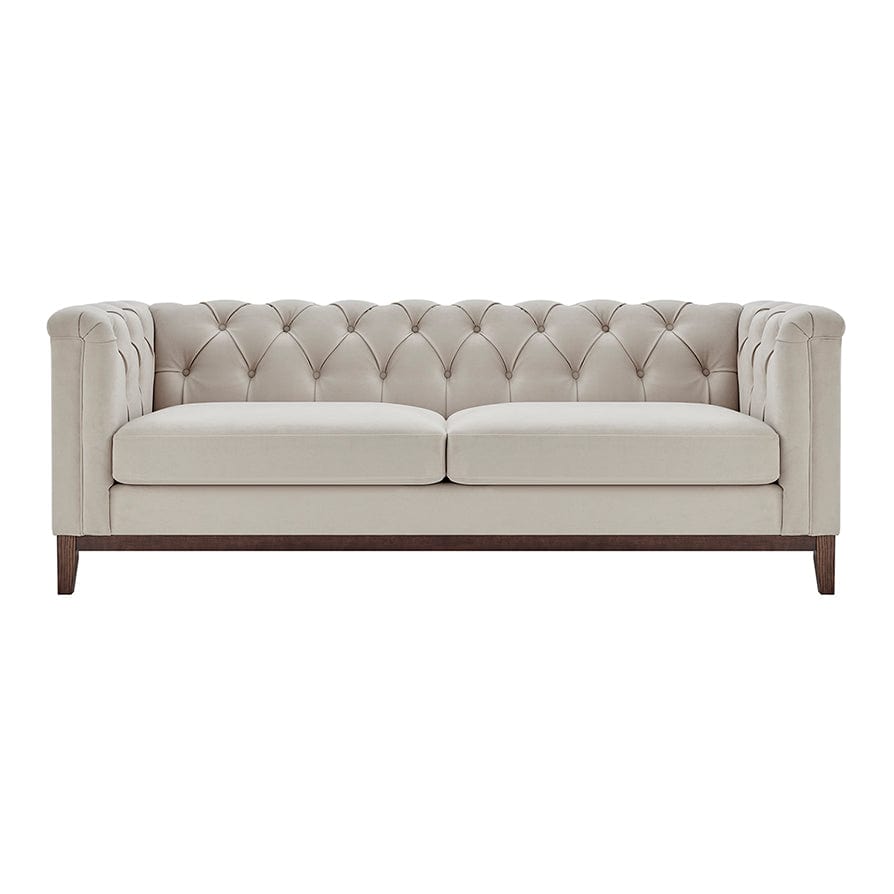 CCG-STO-00471 Grade-B Dusk Chesterfield 3 Seater Sofa - Stone RRP £699.00