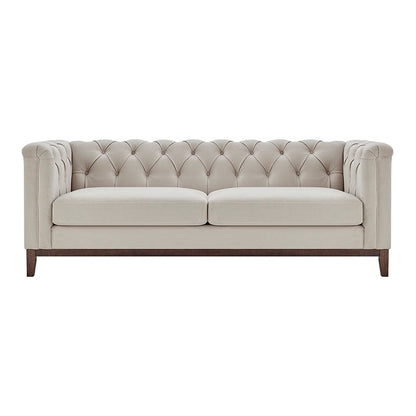 CCG-STO-00471 Grade-B Dusk Chesterfield 3 Seater Sofa - Stone RRP £699.00