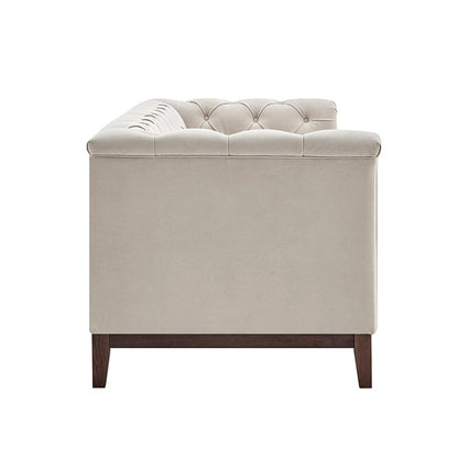 CCG-STO-00471 Grade-B Dusk Chesterfield 3 Seater Sofa - Stone RRP £699.00