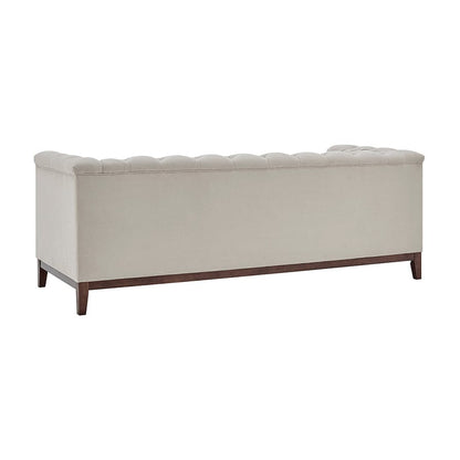 CCG-STO-00471 Grade-B Dusk Chesterfield 3 Seater Sofa - Stone RRP £699.00