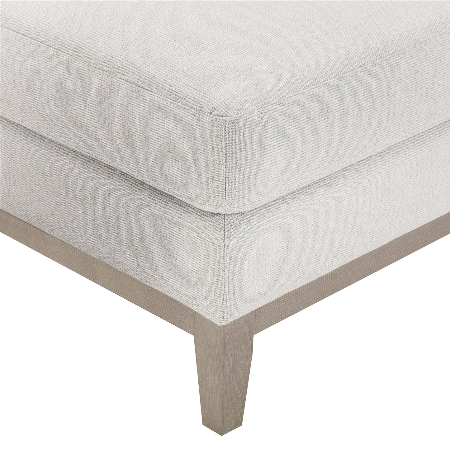 DUS-GOL-03190 Grade-B Dusk Chesterfield Pouffe - Natural Stripe RRP £199