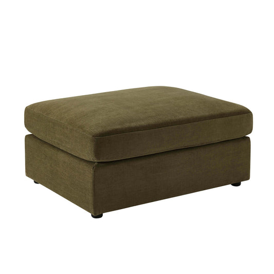 DUS-CC2-02523 Grade-B Dusk Miami Pouffe - Chenille Olive RRP £199.00