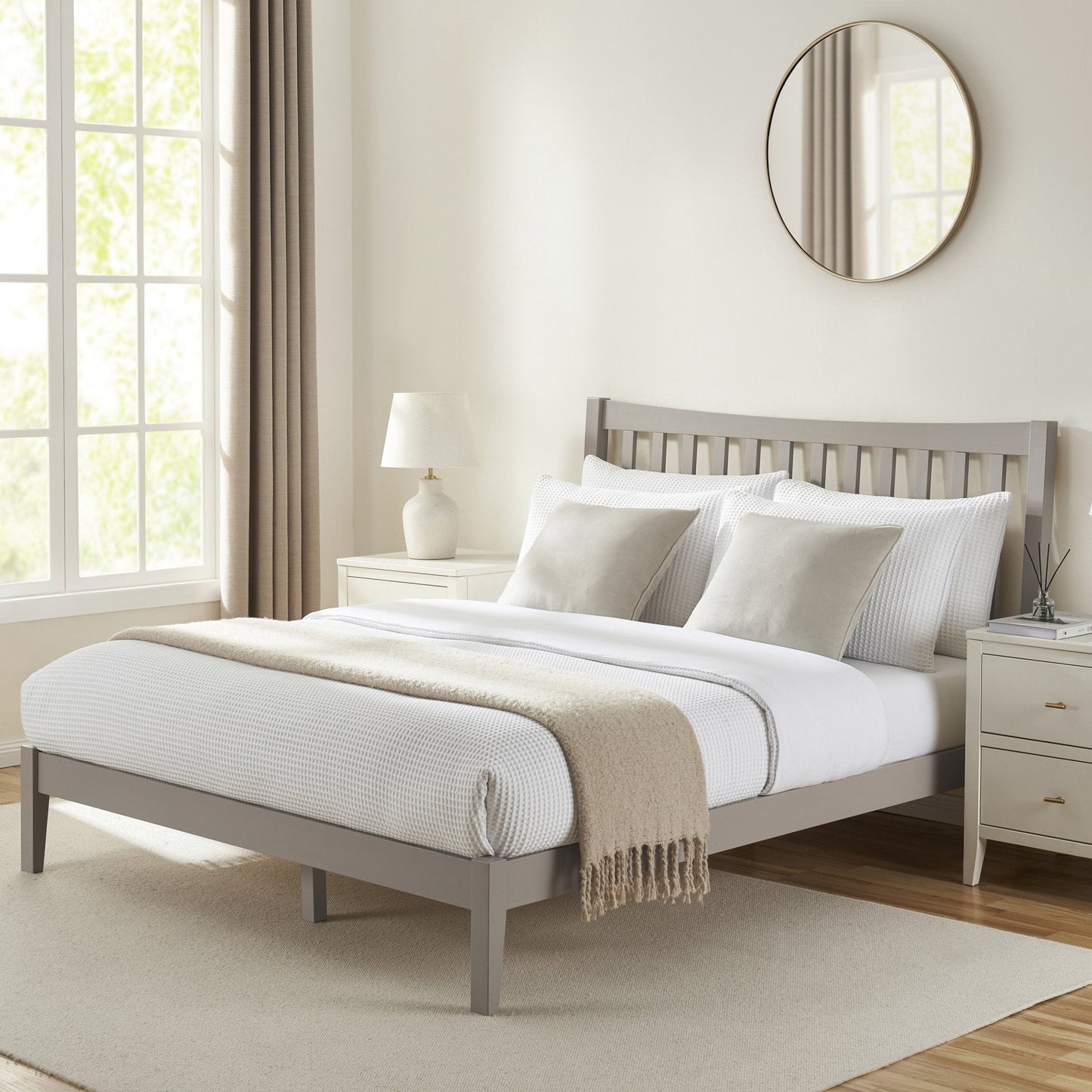 DUS-GOL-03300 Grade-B Dusk Dartmouth Bed Frame - Taupe RRP £149