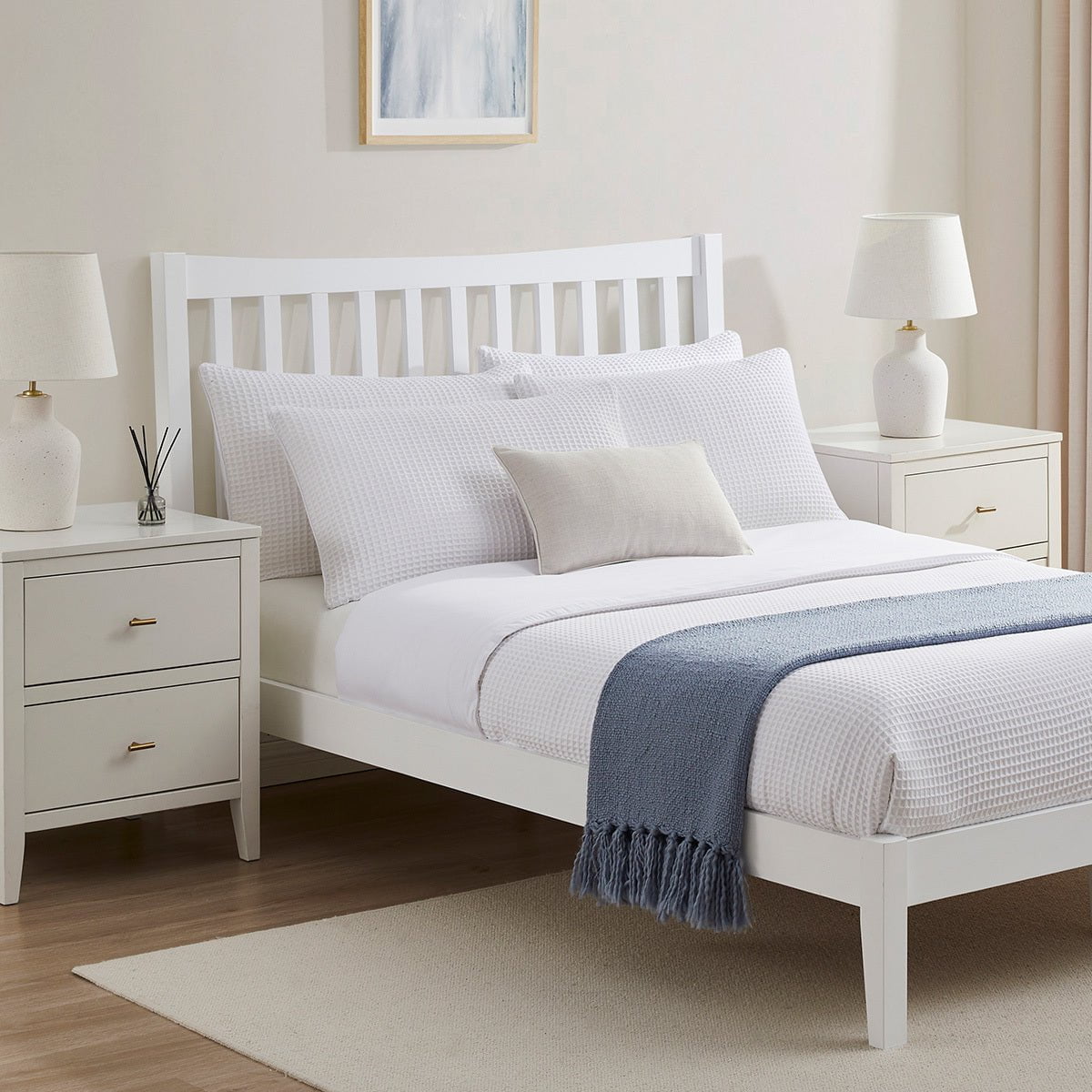 DUS-GOL-01037 Grade-B Dusk Dartmouth Bed Frame - White RRP £149