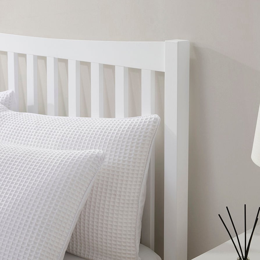 DUS-CC2-02278 Grade-B Dusk Dartmouth Single Bed Frame - White RRP £149.00