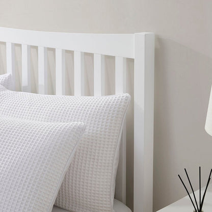 DUS-CC2-02278 Grade-B Dusk Dartmouth Single Bed Frame - White RRP £149.00