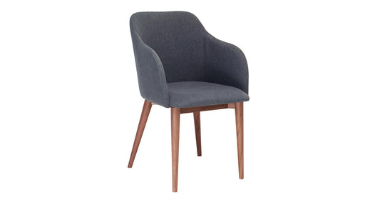 DFS-HO2-05101 Grade-B DFS Dip Dining Chair Hengye Fabric Grey RRP £89
