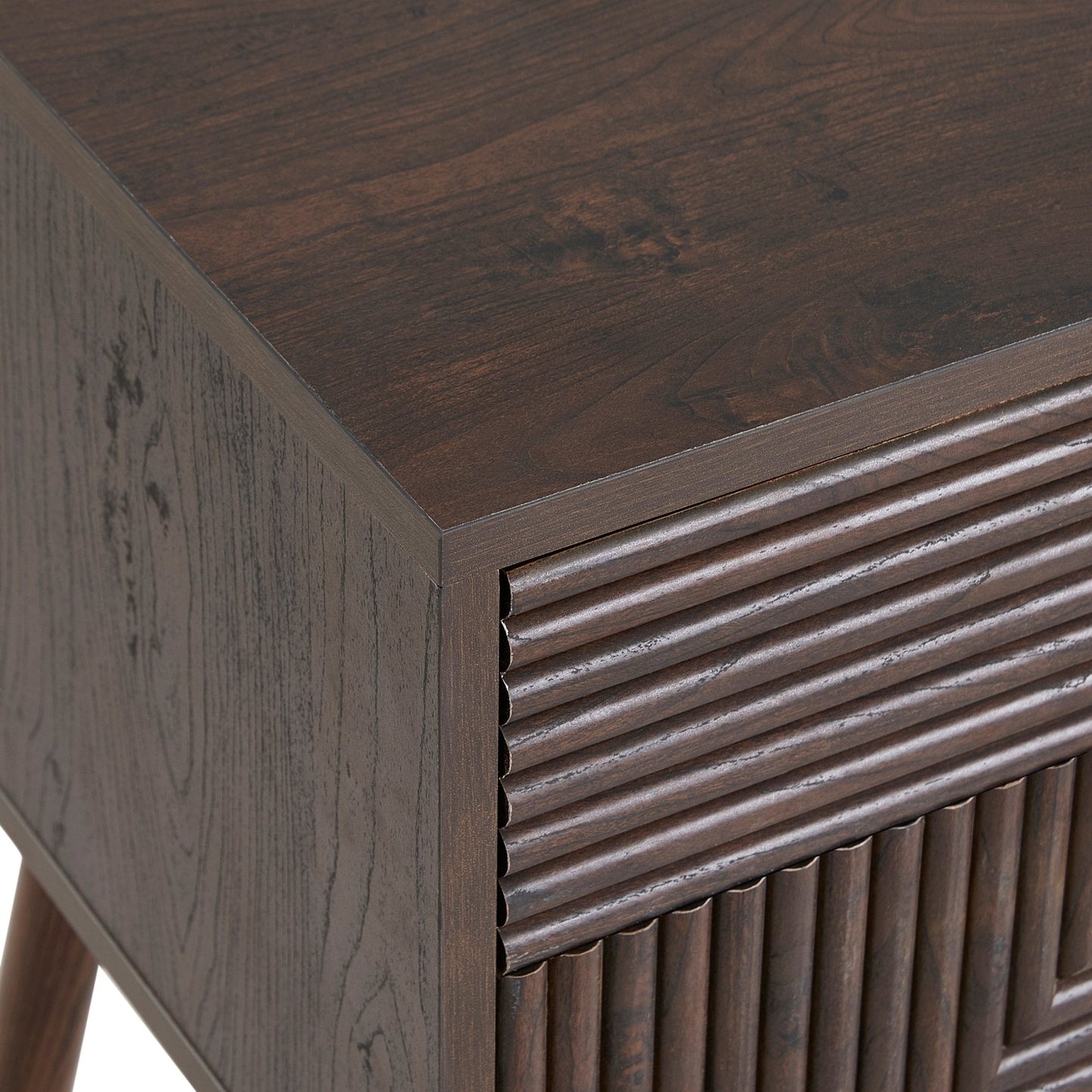 DUS-CC2-00940 Grade-C1 Dusk Dora 2 Drawer Nightstand - Walnut RRP £109