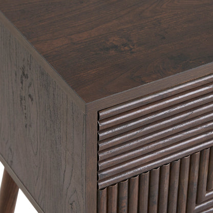 DUS-CC2-00940 Grade-C1 Dusk Dora 2 Drawer Nightstand - Walnut RRP £109