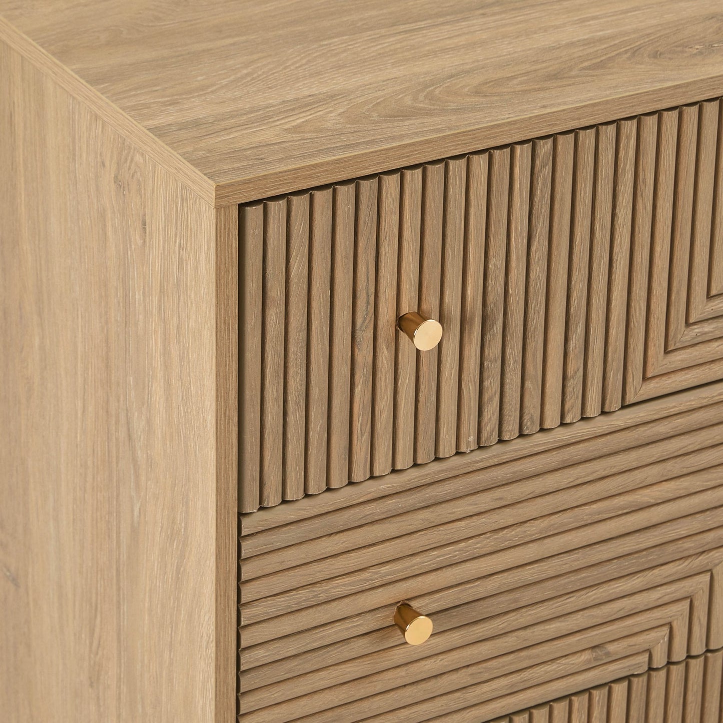 DUS-CC2-03956 Grade-B Dusk Dora 3 Drawer Chest - Light Wood RRP £189.00