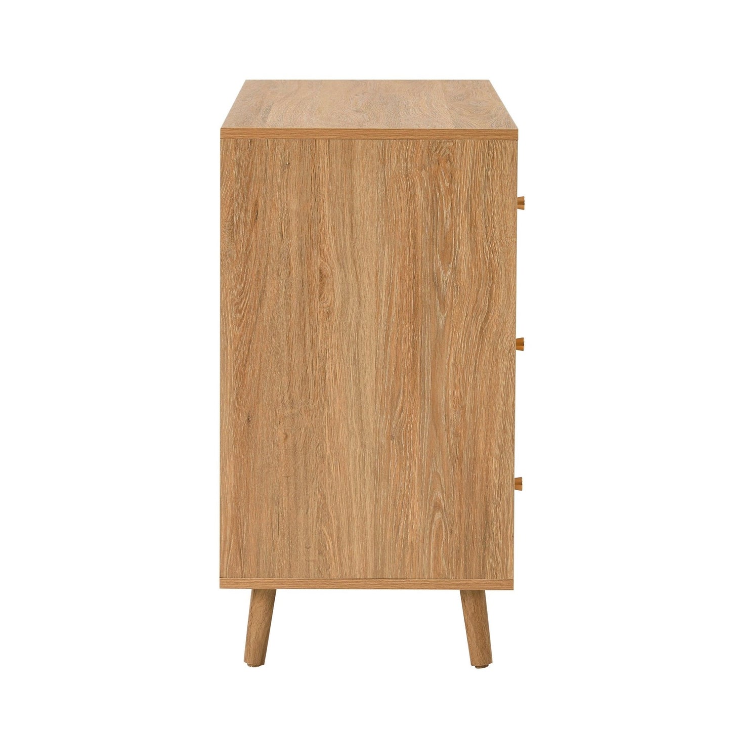 DUS-CC2-03956 Grade-B Dusk Dora 3 Drawer Chest - Light Wood RRP £189.00