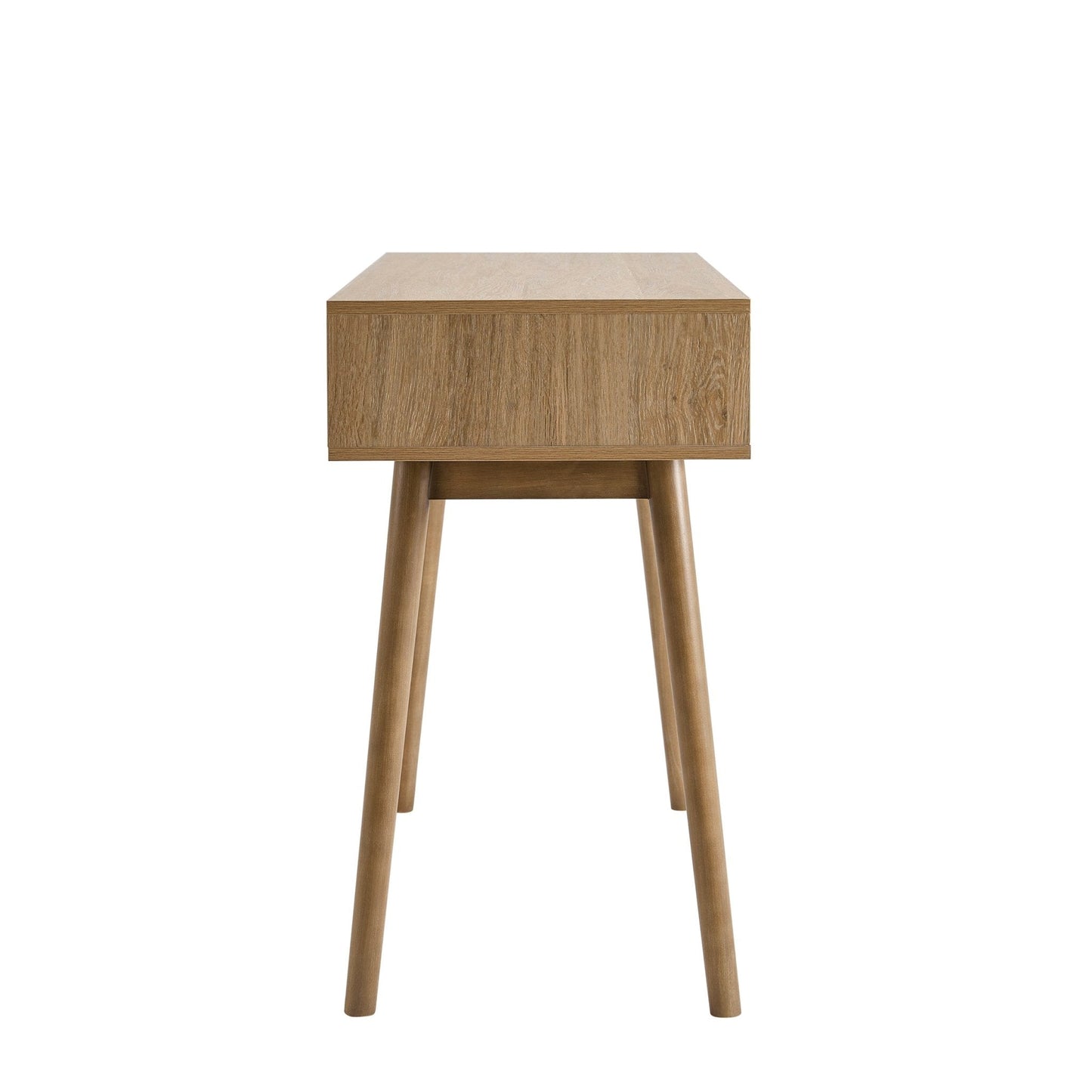 DUS-CC2-04994 Grade-BER Dusk Dora Dressing Table Console - Light Wood RRP £159.00