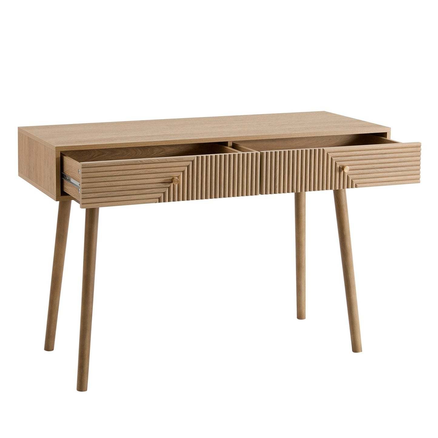 DUS-GOL-06605 Grade-B Dusk Dora Dressing Table Console - Light Wood RRP £159