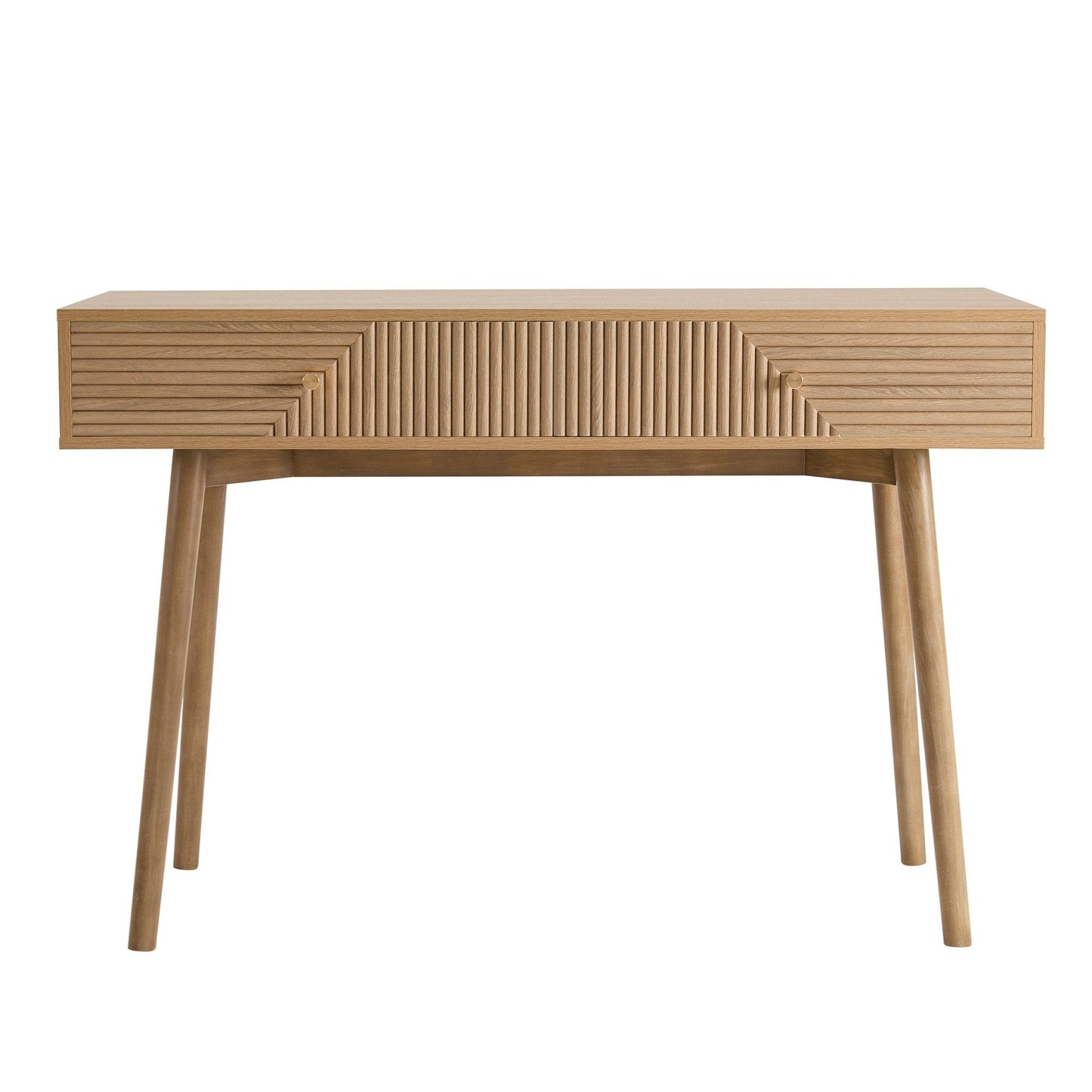 DUS-CC2-04994 Grade-BER Dusk Dora Dressing Table Console - Light Wood RRP £159.00