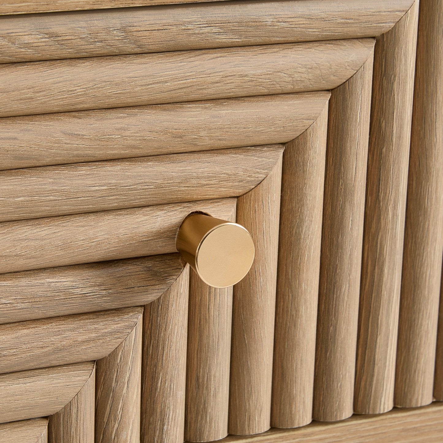 DUS-GOL-06605 Grade-B Dusk Dora Dressing Table Console - Light Wood RRP £159