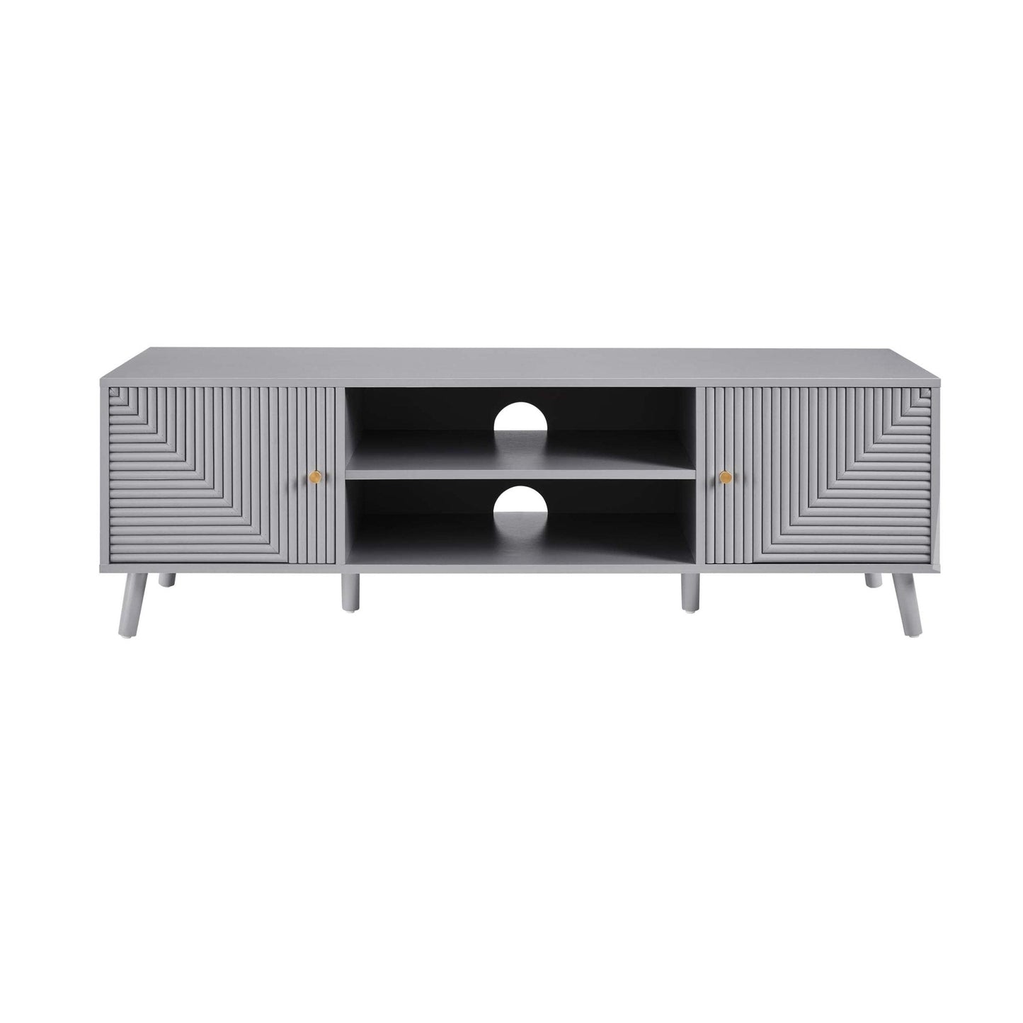 DUS-GOL-06257 Grade-B Dusk Dora TV Unit - Light Grey RRP £161