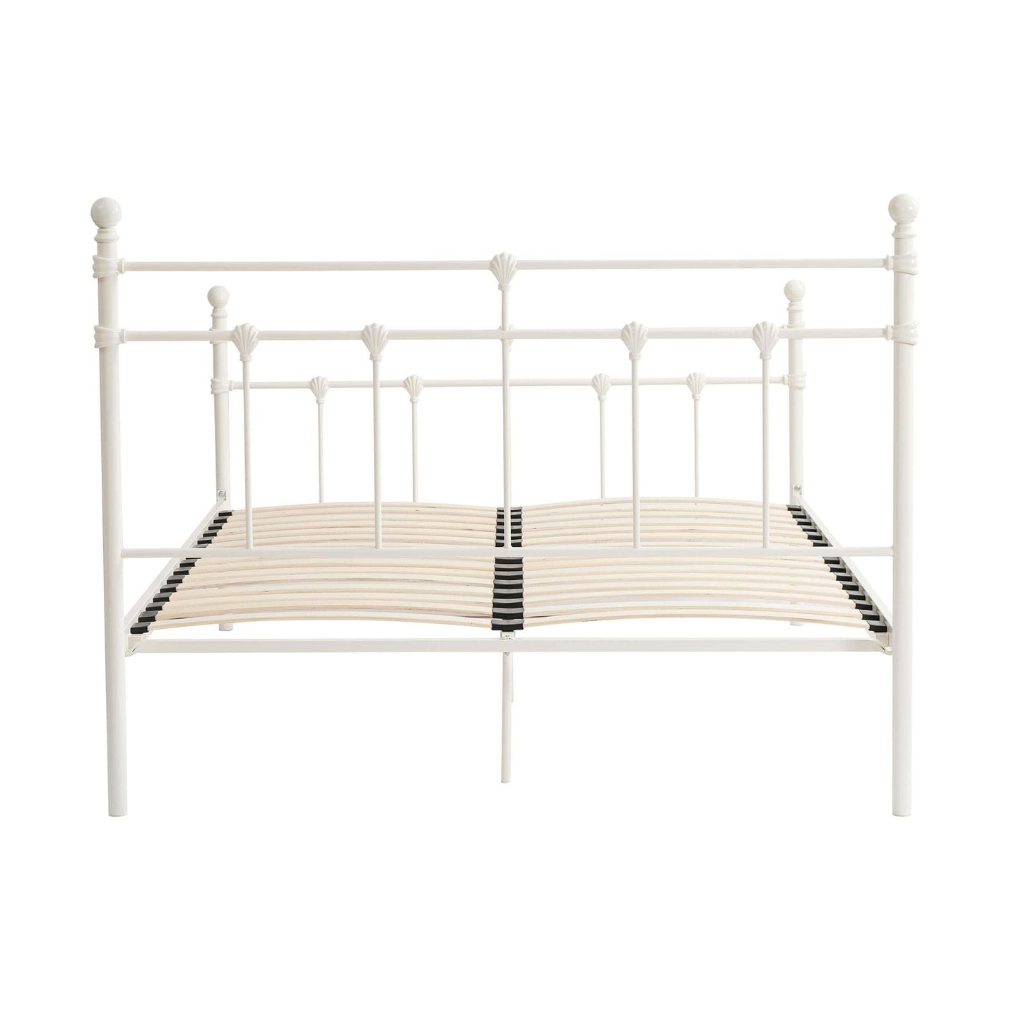 DUS-GOL-01942 Grade-B Dusk Dorset Metal Bed Frame - White RRP £199