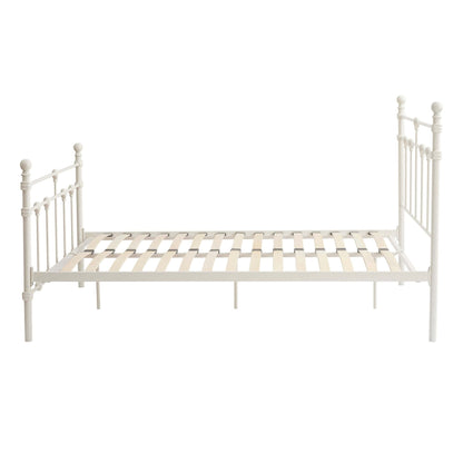 DUS-GOL-01942 Grade-B Dusk Dorset Metal Bed Frame - White RRP £199