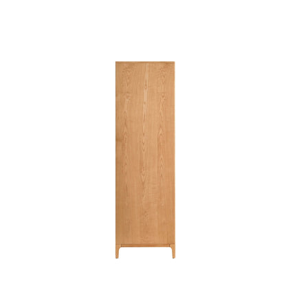 DUS-CC2-03063 Grade-BER Dusk Elena Ash 2 Door Wardrobe with Drawers - Light Wood RRP £389.00