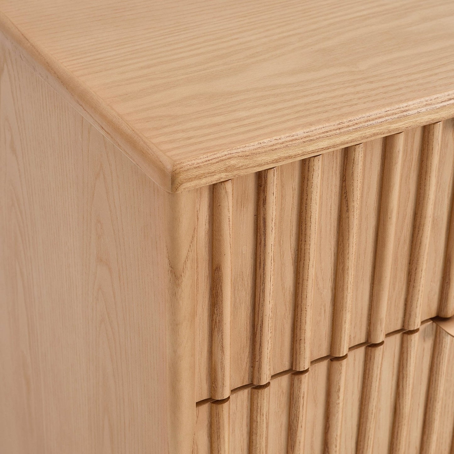 DUS-CC2-04023 Grade-B Dusk Elena Ash 6 Drawer Chest - Light Wood RRP £319.00