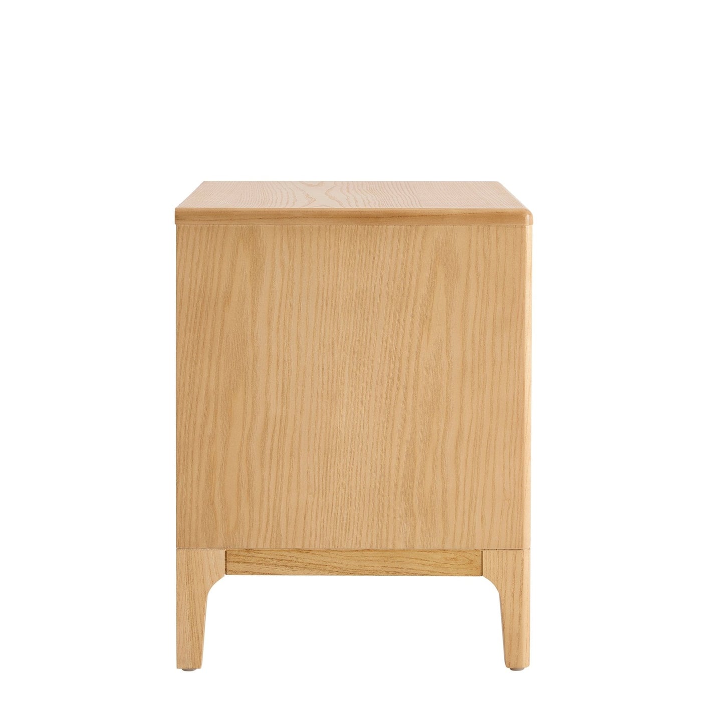 DUS-CC2-04345 Grade-C1 Dusk Elena Ash 2 Drawer Bedside Table - Light Wood RRP £139.00
