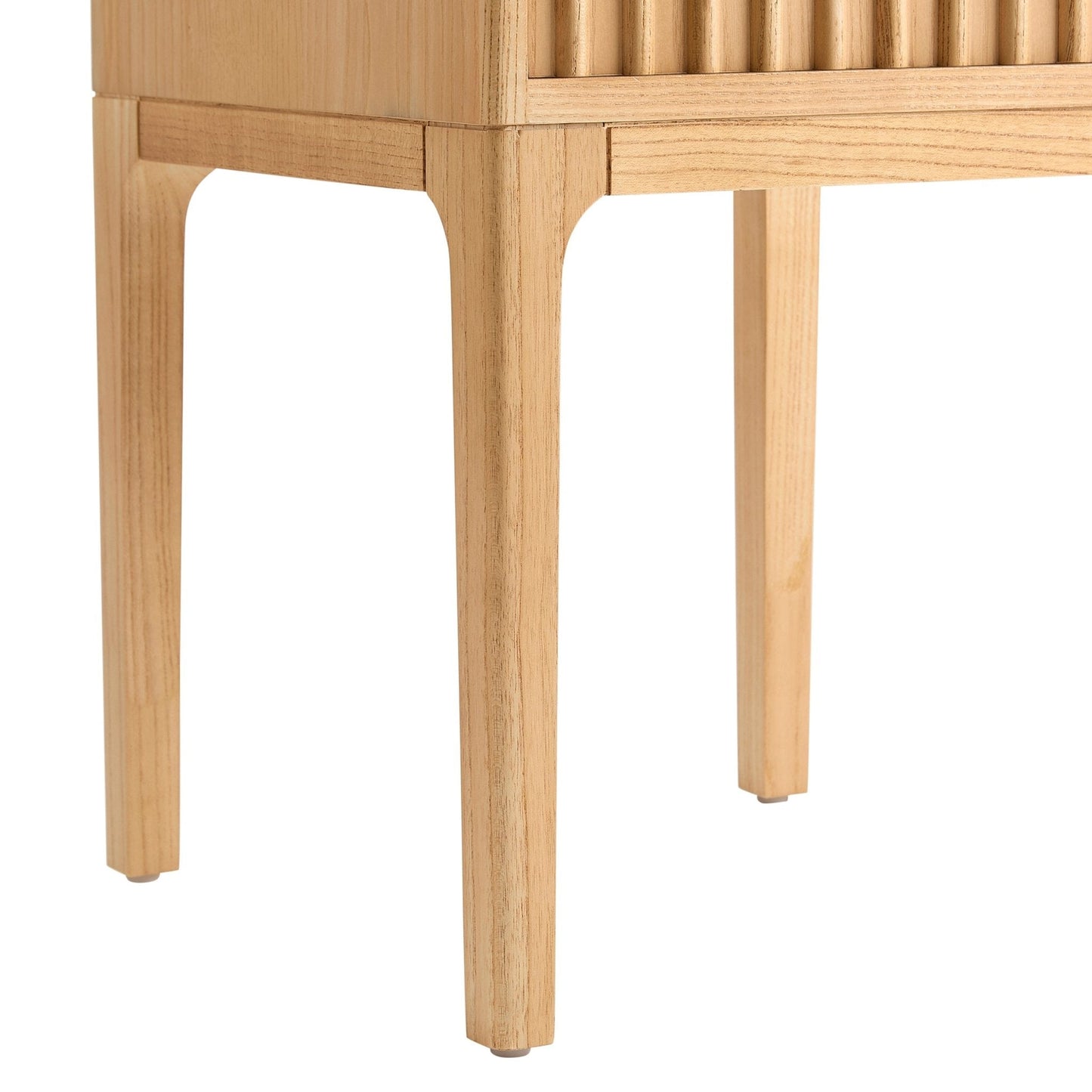 DUS-GOL-04408 Grade-B Dusk Elena Ash 1 Drawer Nightstand - Light Wood RRP £129