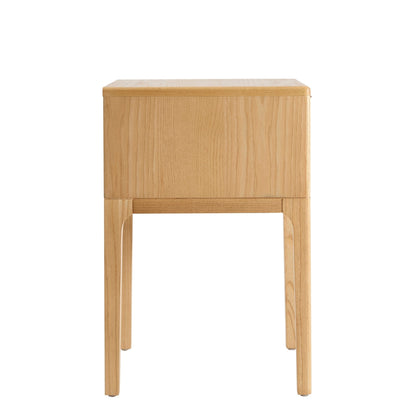 DUS-CC2-04850 Grade-B Dusk Elena Ash 1 Drawer Nightstand - Light Wood RRP £129.00