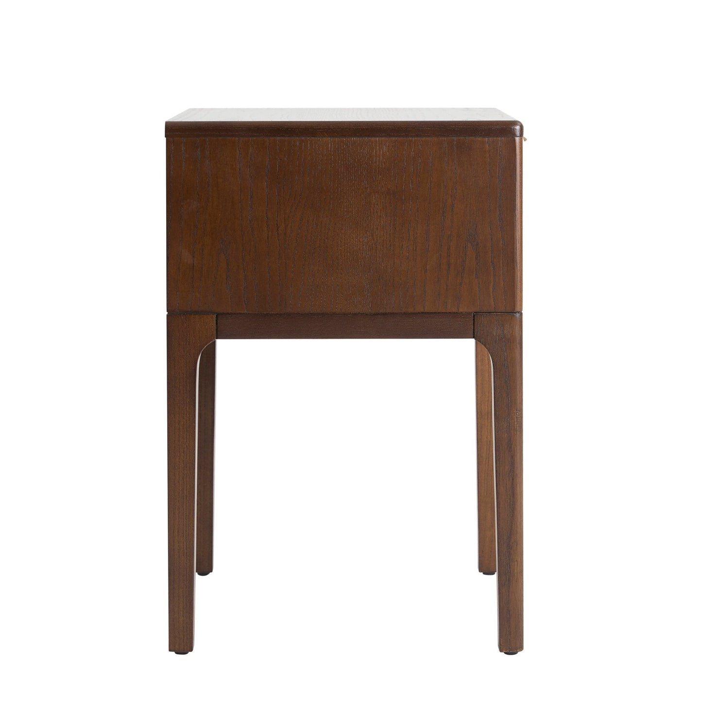 DUS-GOL-07433 Grade-B Dusk Elena Ash 1 Drawer Nightstand - Walnut RRP £129
